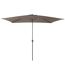 Parasol aluminium avec manivelle 3x2m Tilt Taupe