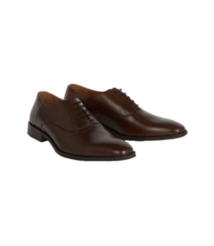 Burton Mens 1904 Plain Leather Oxford Shoes (Tan) - UTBW940