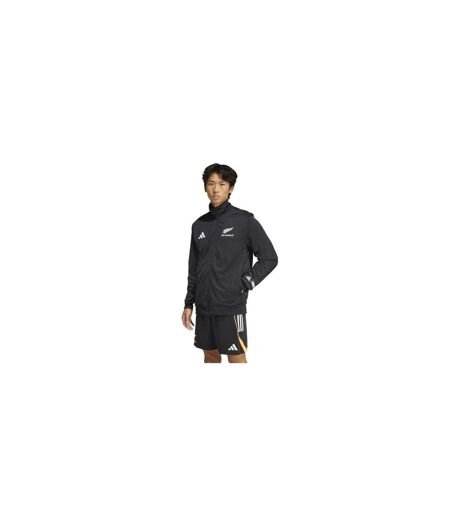 Mens Polyester Tracksuit Top Black Adidas