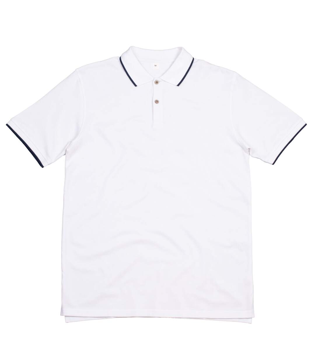 Polo Homme Blanc Bleu Marine Mantis-1