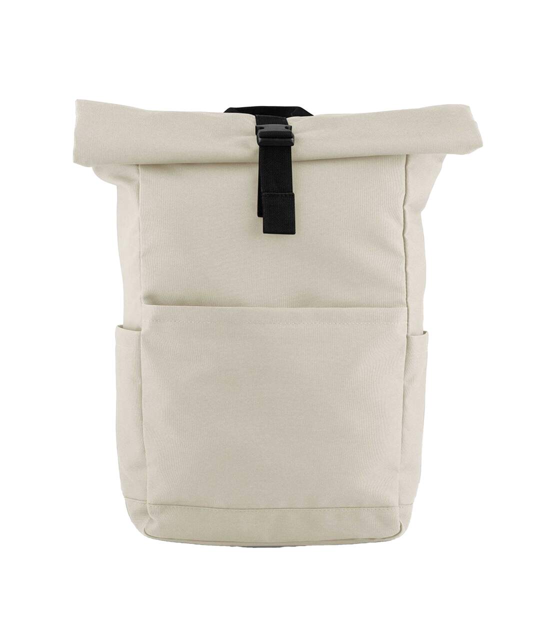 Premium Roll Top Recycled Backpack One Size Natural Stone Bagbase-2