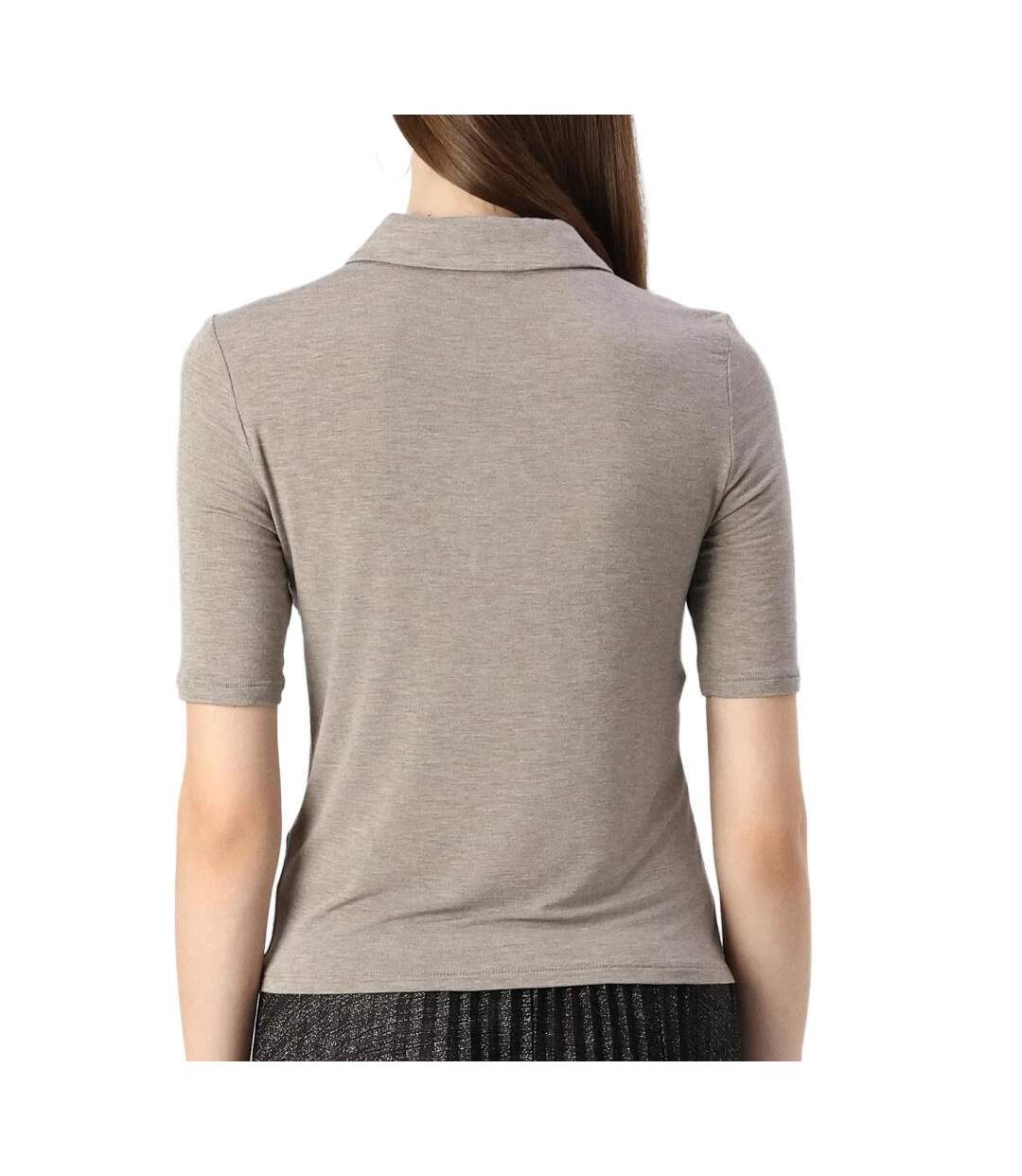 Polo gris femme jdy sanni 2/4-2