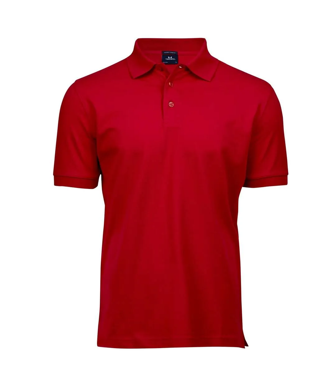Mens Luxury Stretch Polo Shirt Red Tee Jays-1