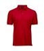 Mens Luxury Stretch Polo Shirt Red Tee Jays-1