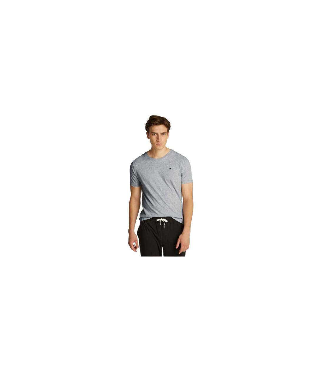Pack Of 3  Mens Logo Cotton T-shirt  White Black Grey Tommy Hilfiger-1