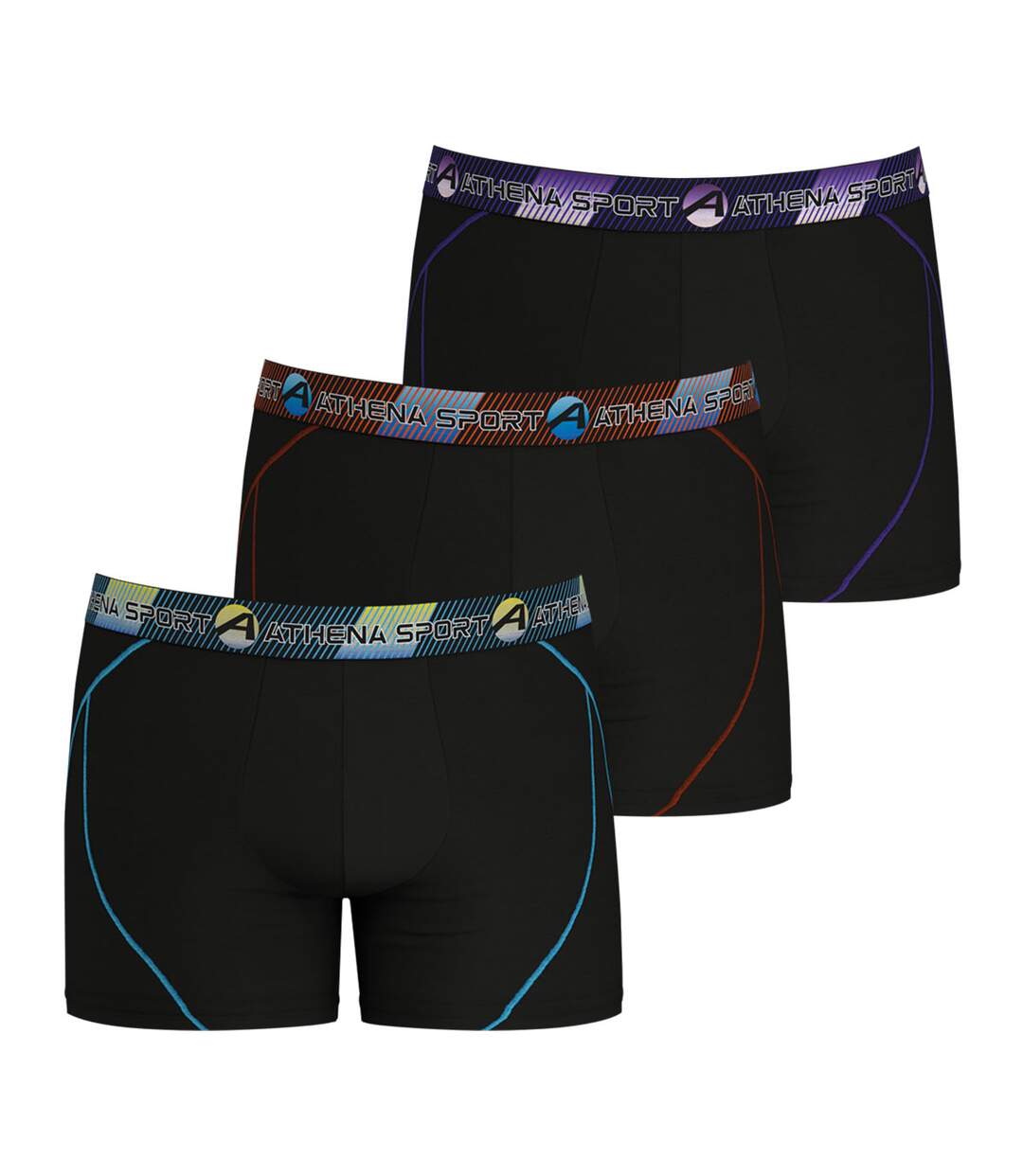 Lot de 3 boxers longs homme Training Dry-1