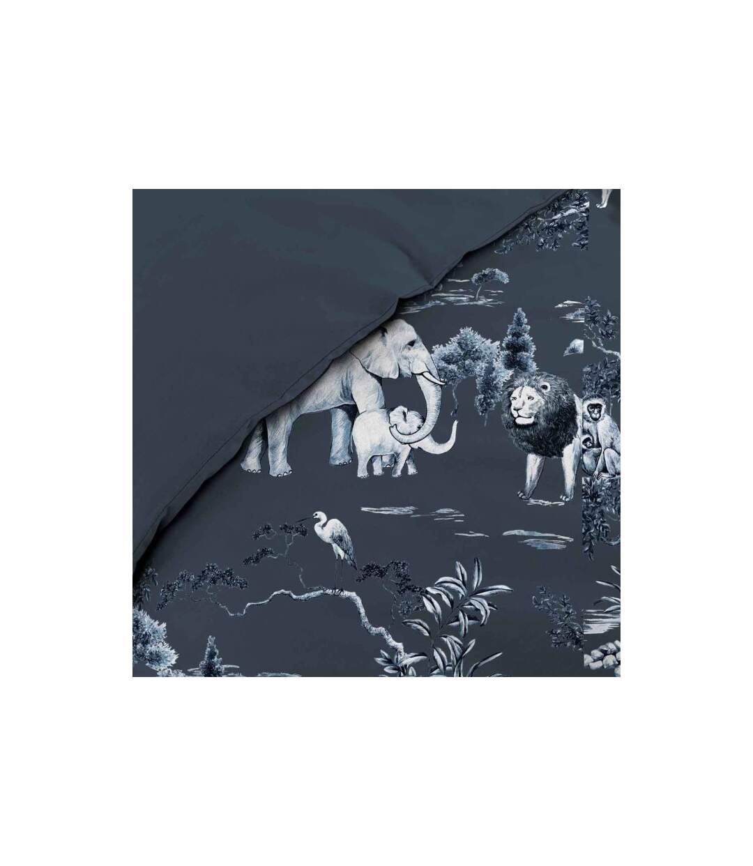 Parure de Lit 3 Pièces Zambie 240x220cm Bleu-3