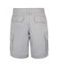 Mens Washed Cargo Shorts Silver SoulCal-2