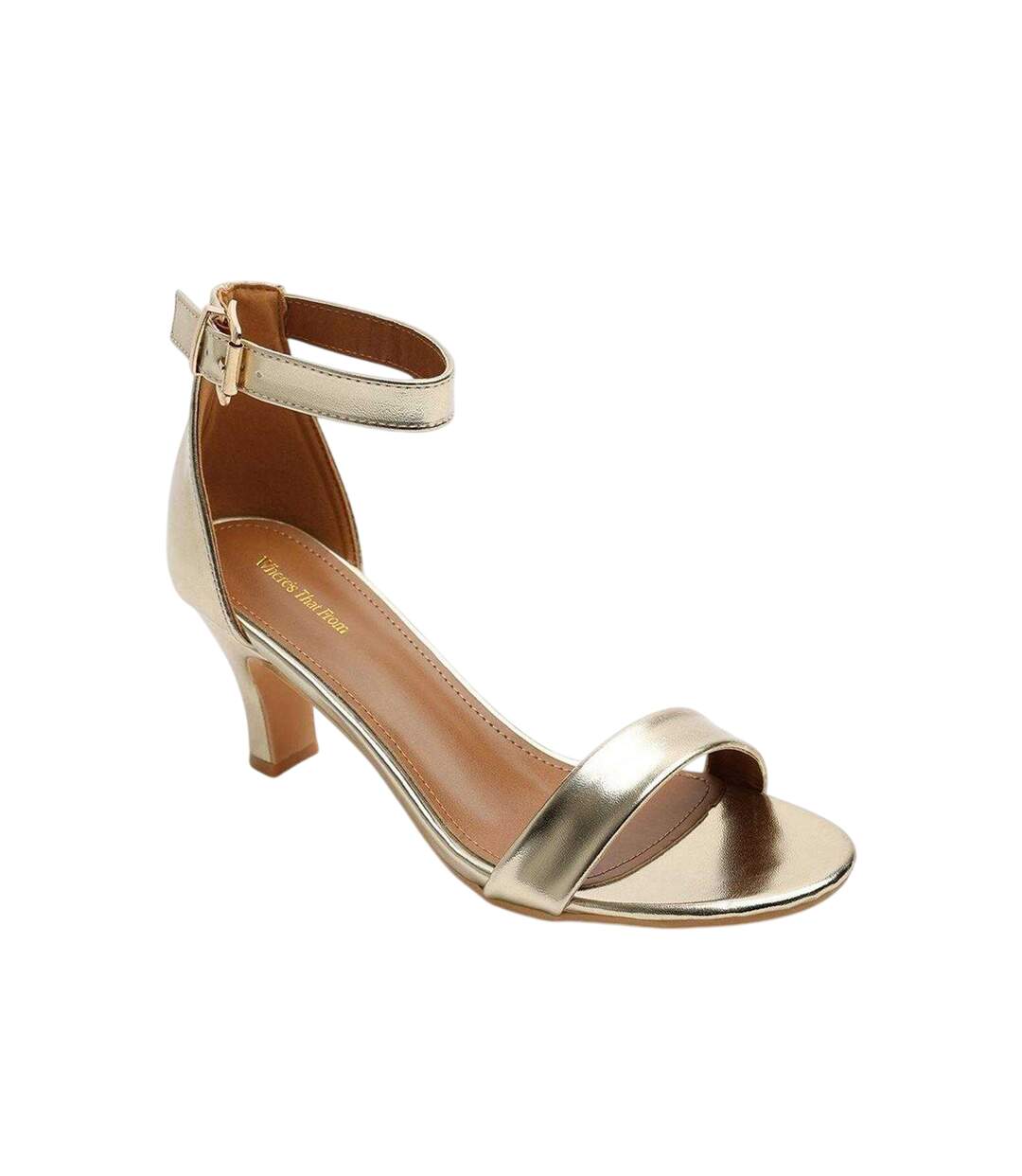 Sandales Femme Jaune Or Where´s That From-2
