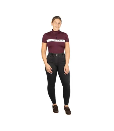 Womens/ladies Elevate Style Sport T-shirt Berry Hy