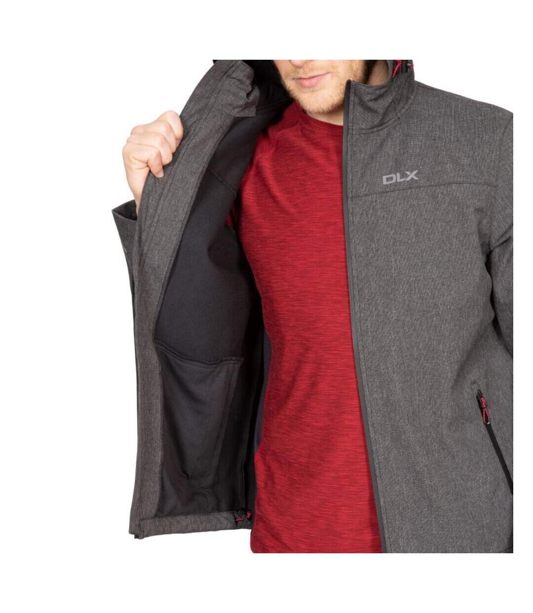 Trespass Mens Gabe Waterproof Softshell Jacket (Black Marl) - UTTP4991-4