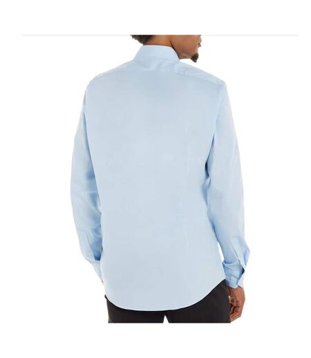 Chemise bleu homme calvin klein jeans poplin stretch regul - 38