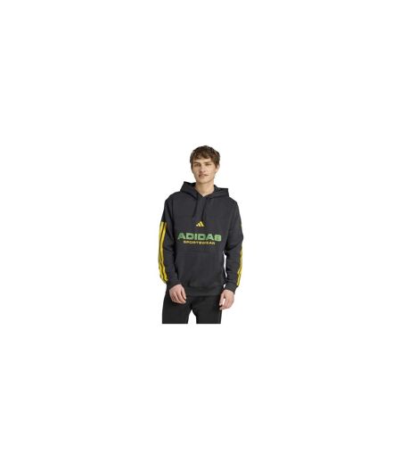 Sweat À Capuche Sport Motif/style À Rayures House Of Tiro Nations Pack Adulte Noir Jaune Or Adidas