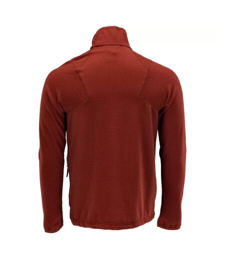 Mens Customised Patterned Fleece Jacket Autumn Red Mascot
