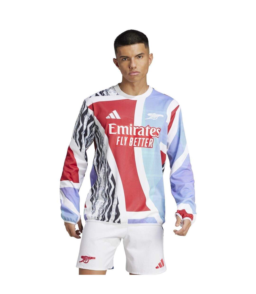 Haut Motif/style Arsenal Fc Pre-match 24/25 Adulte Rouge Écarlate Adidas-4