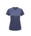 T-shirt sport femme bleu chiné Tri Dri