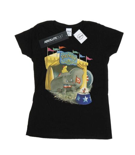 Disney T-shirt en coton Dumbo Circus Femme/Femme (Noir) - UTBI15224