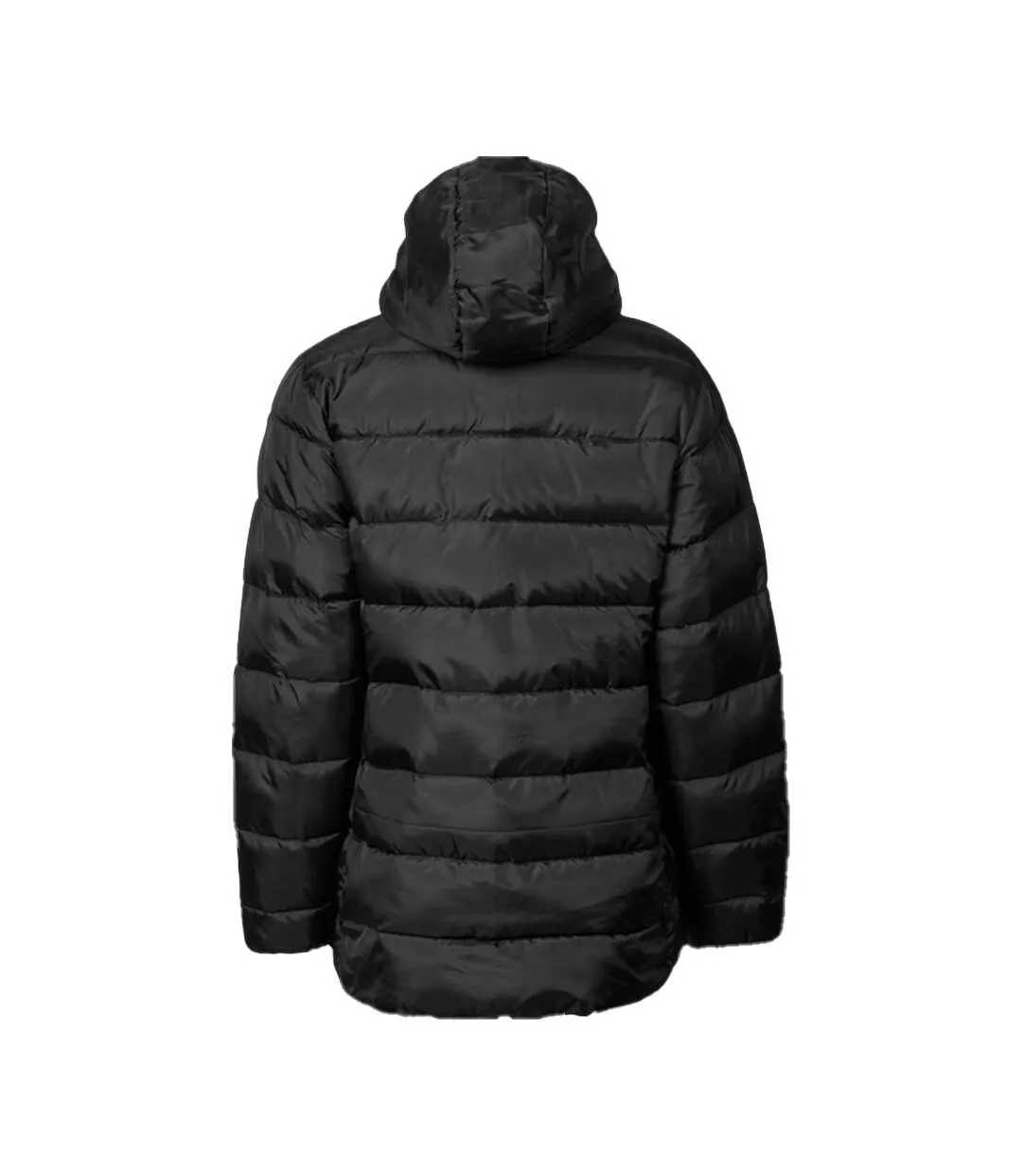 Womens/ladies Lite Hooded Padded Jacket Black Tee Jays-2