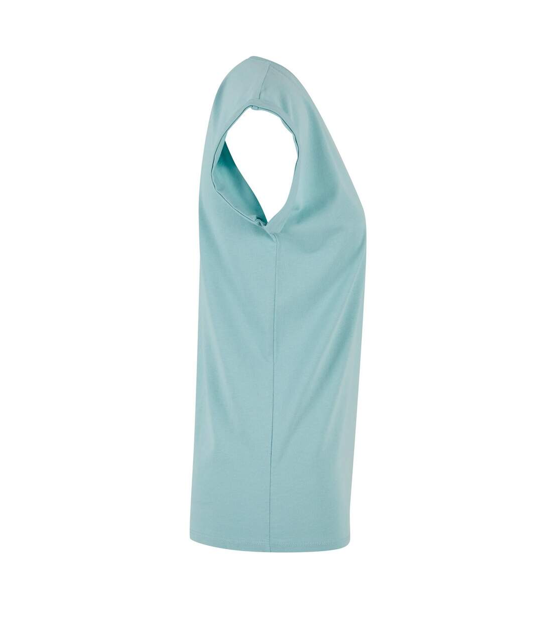 T-shirt Femme Bleu Menthe Build Your Brand-4