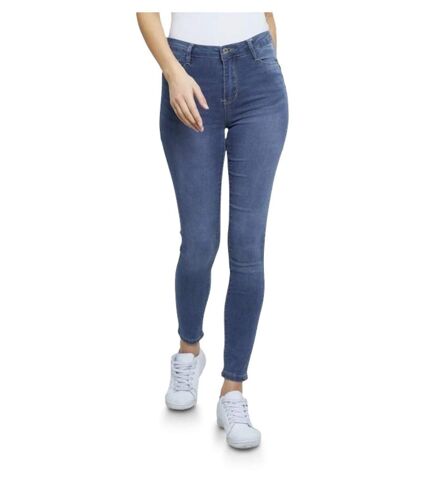 Jean femme slim fit - Skinny push up - Taille haute - Jean couleur bleu
