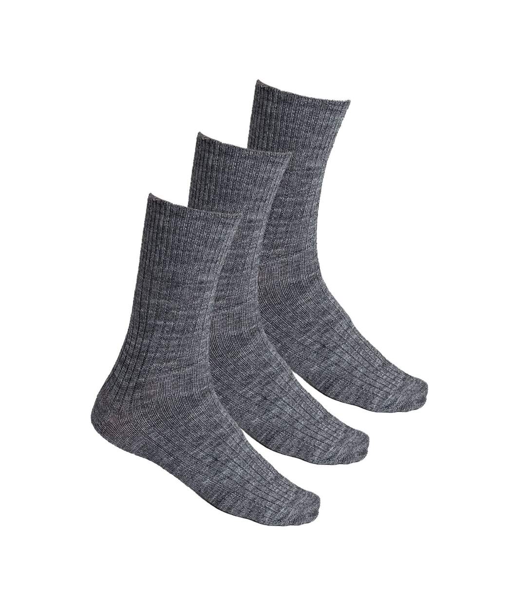3 Pairs Ladies Alpaca Wool Winter Cushioned Thick Boot Socks-1
