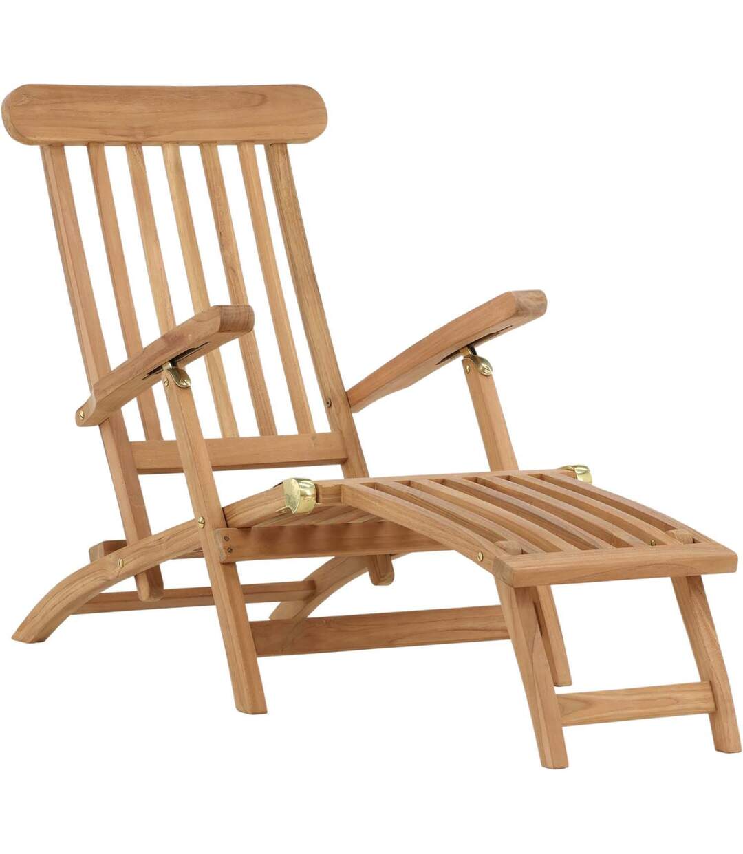 Chaise longue de jardin en Teck Kenya-1