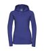 Womens/ladies authentic hoodie bright royal blue Russell