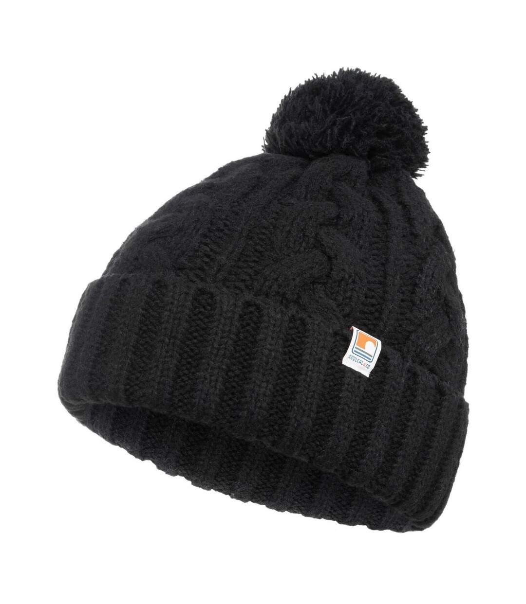 Bonnet À Pompon Motif/style Logo Adulte Noir TOG24-1