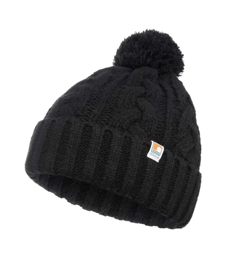 Bonnet À Pompon Motif/style Logo Adulte Noir TOG24