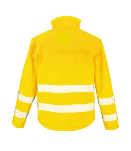 Veste softshell adulte jaune fluo SAFE-GUARD by Result