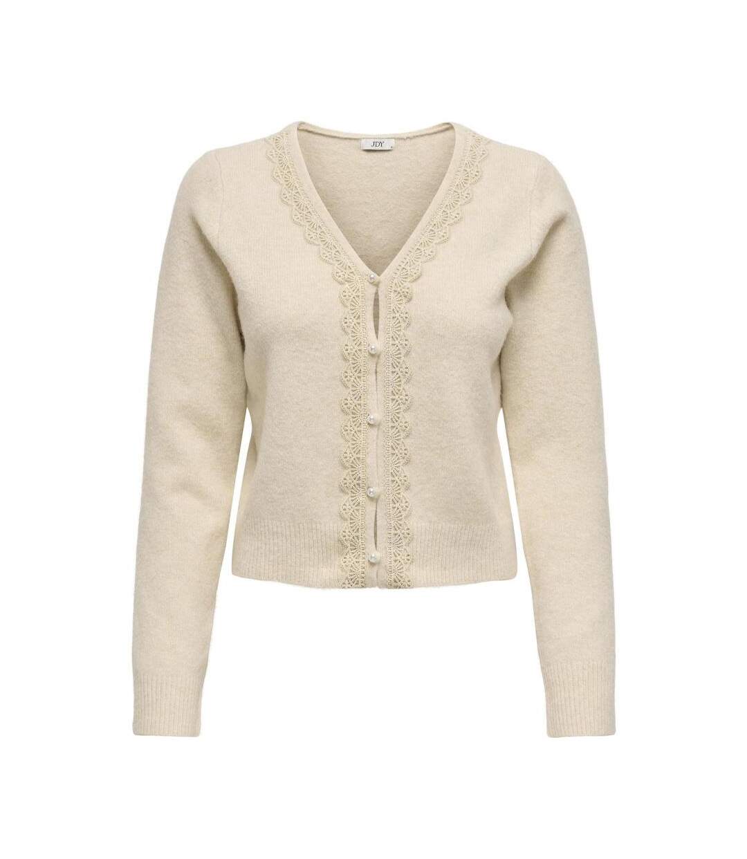 Gilet beige femme jdy francie-3