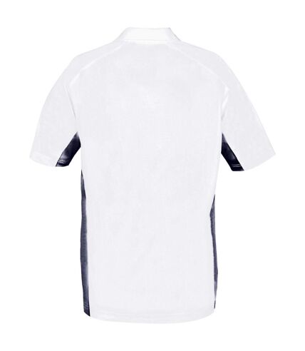 Stormtech Mens Two Tone Short Sleeve Lightweight Polo Shirt (White/Navy) - UTRW3363