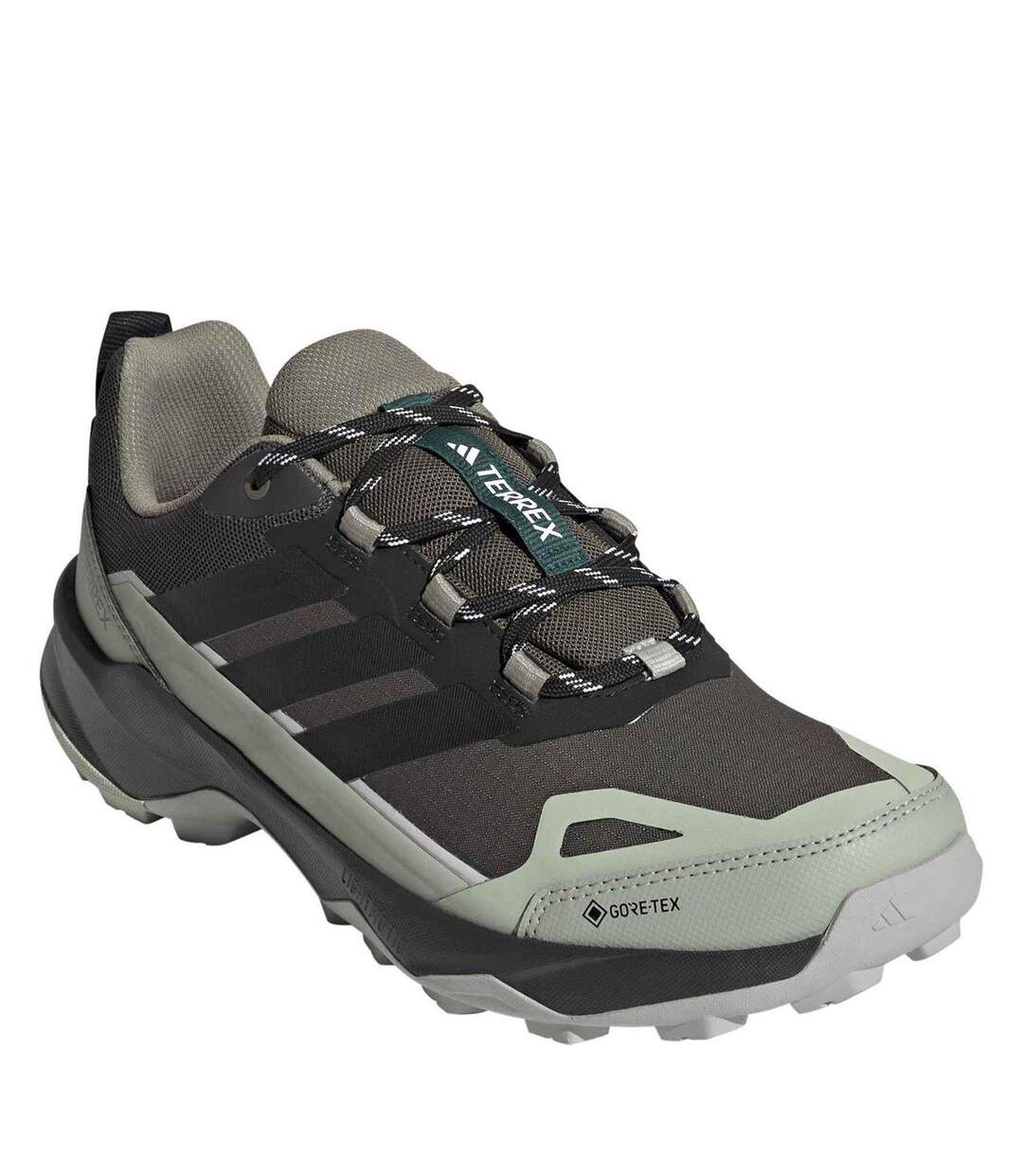 Mens Terrex Skychaser Ax5 Gore-tex Hiking Shoes Carbon Grey Green Adidas-3