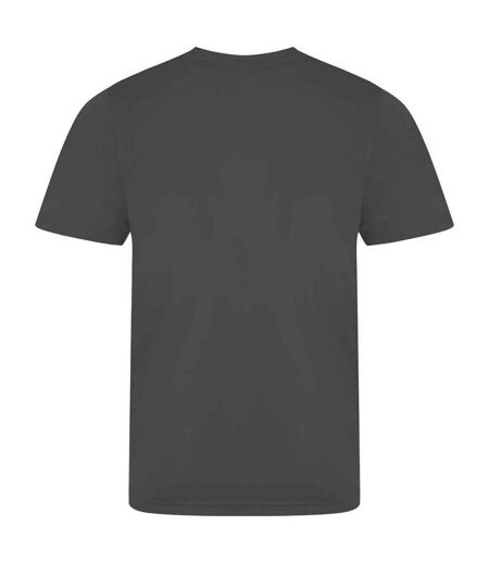 Unisex adult smooth t-shirt charcoal AWDis Cool