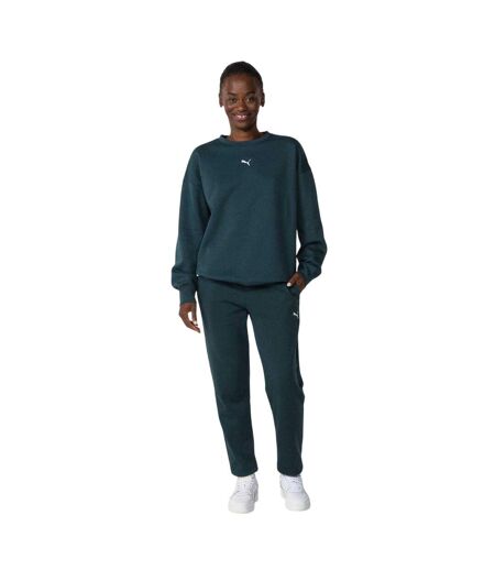 Womens/ladies Oversized Sweatshirt Green Puma