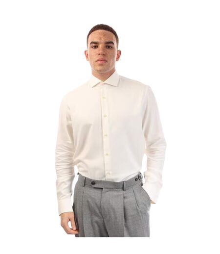Chemise Habillée Manches Longues Joe Homme Blanc Boss