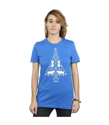 Disney - T-shirt FROZEN CHRISTMAS TREE - Femme (Bleu roi) - UTBI24687