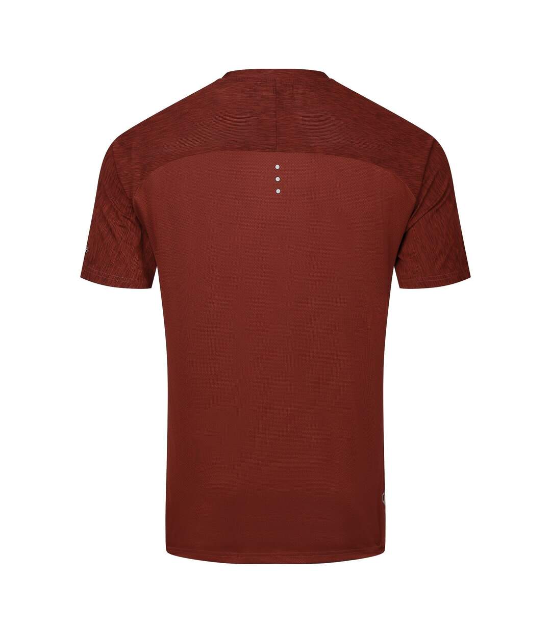 T-shirt Uni Manches Courtes Power Up Homme Rouge Foncé Dare 2B-3