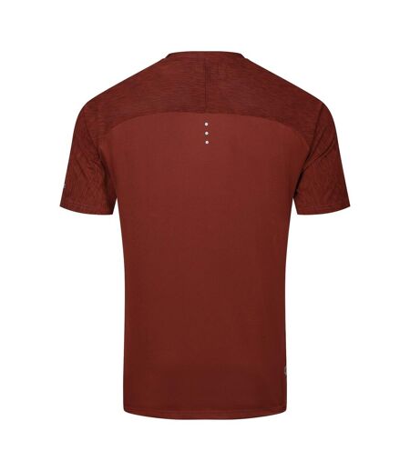 T-shirt Uni Manches Courtes Power Up Homme Rouge Foncé Dare 2B
