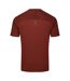 T-shirt Uni Manches Courtes Power Up Homme Rouge Foncé Dare 2B-3