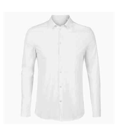 NEOBLU Mens Balthazar Jersey Long-Sleeved Shirt (Optic White) - UTPC4869