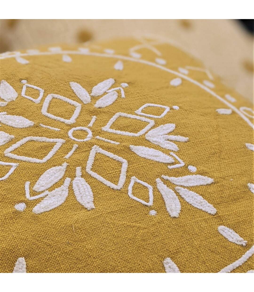 Mandala cushion cover one size ochre yellow Furn