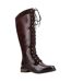 Womens/ladies rudy leather long boots brown Hush Puppies