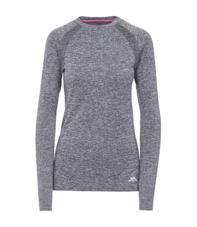 T-shirt de sport welina femme noir chiné Trespass