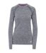 T-shirt de sport welina femme noir chiné Trespass-1