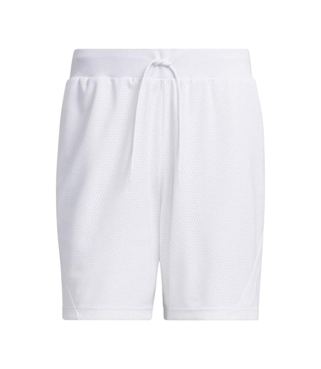 Mens Select Loose Basketball Shorts White Adidas-1