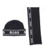 Ensemble Bonnet Et Écharpe Motif/style Logo Répété Homme Taille Unique Noir Boss-1