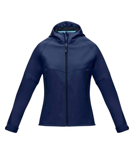 Womens/ladies coltan recycled soft shell jacket navy Elevate NXT