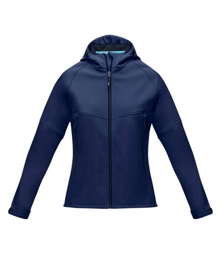 Womens/ladies coltan recycled soft shell jacket navy Elevate NXT