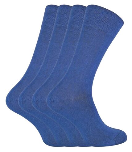 4 Pr Chaussettes Homme Bambou Respirantes